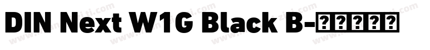 DIN Next W1G Black B字体转换